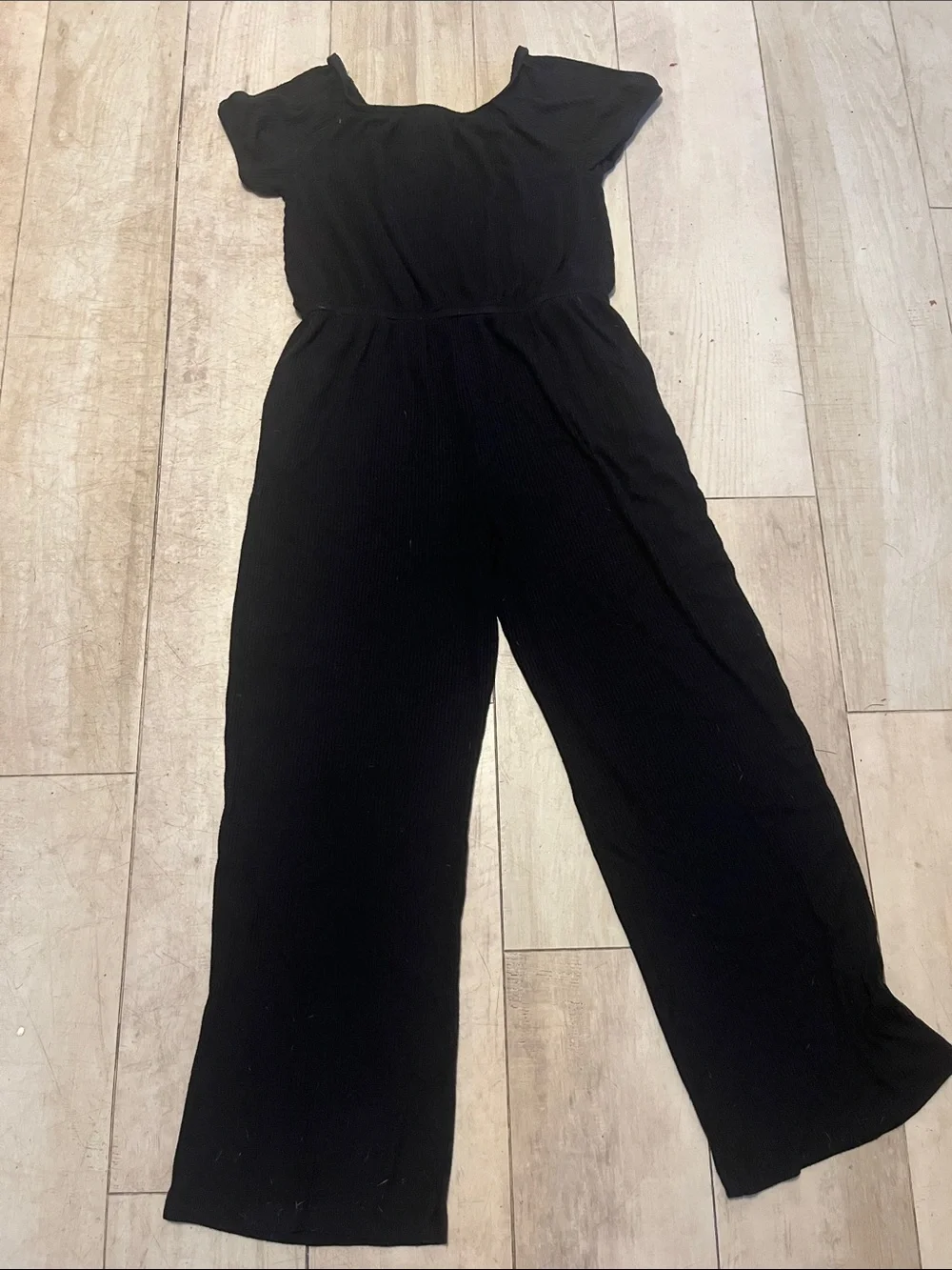 XXL size 18 - GIRLS wonder nation Black Wide-Leg Short Sleeve Jumpsuit